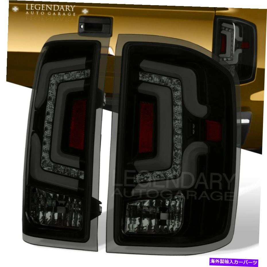 USテールライト 14-18シボーシルバラードのための交換用リアスモークレンズブラックLEDチューブライトランプ Replacement Rear Smoke Lens Black LED Tube Light Lamps For 14-18 Chevy Silverado【並行輸入品】|Us Custom Parts Shop USDM