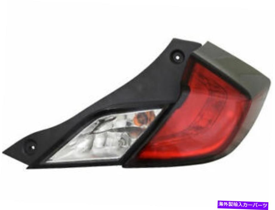 USテールライト 右側 - 旅客サイドテールライトアセンブリはホンダシビック2016-2020 81QYKTにフィット Right - Passenger Side Tail Light Assembly fits Honda Civic 2016-2020 81QYKT【並行輸入品】|Us Custom Parts Shop USDM