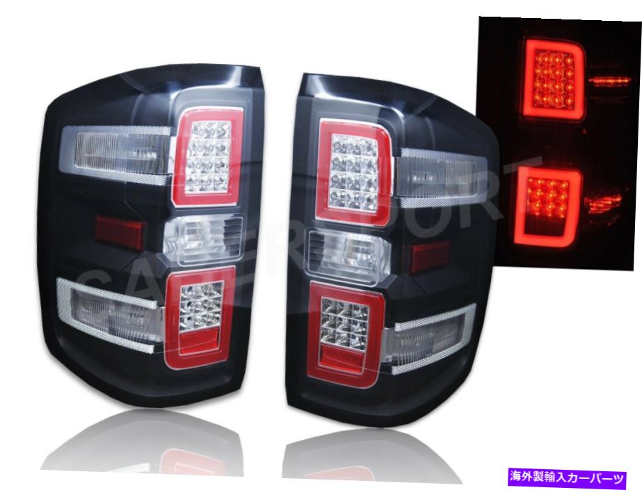 USテールライト 2015-2018 Silverado 1500 2500 3500のペアブラックLEDテールライトのセット Set of Pair Black LED Taillights for 2015-2018 Silverado 1500 2500 3500【並行輸入品】｜Us Custom Parts Shop USDM 53,749円