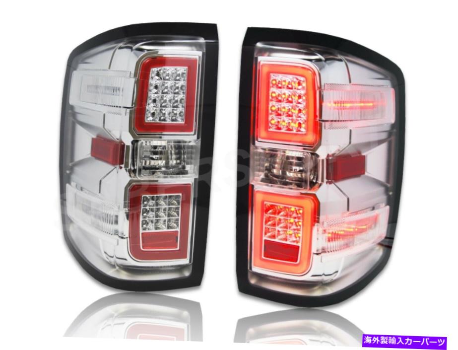 USテールライト 2015-2018 Silverado 1500 2500 2500 3500のペアクロムLEDのテールライトのセット Set of Pair Chrome LED Taillights for 2015-2018 Silverado 1500 2500 3500【並行輸入品】｜Us Custom Parts Shop USDM