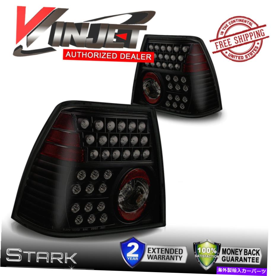 USテールライト 99-04 Jetta LEDテールライト黒煙レンズセダンリアランプ - ペア 99-04 Jetta LED Tail Lights Black Smoke Lens Sedan Rear Lamps - PAIR【並行輸入品】