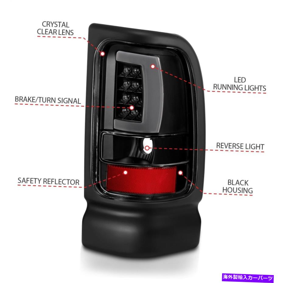 USテールライト Anzo USA 311339テールライトアセンブリ収容部94-02 RAM 1500 RAM 2500 RAM 3500 Anzo USA 311339 Tail Light Assembly Fits 94-02 Ram 1500 Ram 2500 Ram 3500【並行輸入品】
