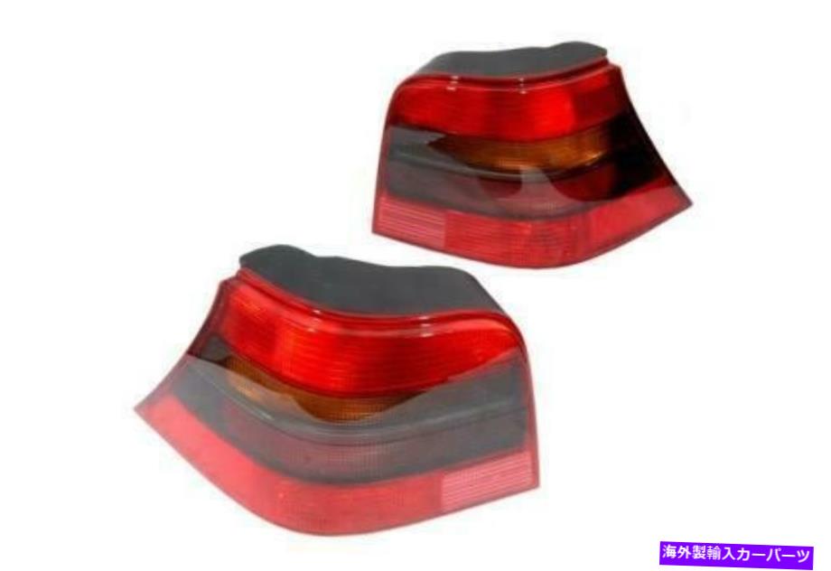 USテールライト VWゴルフMK4 2.0 1.8T R32 LHDのための煙赤ユーロスペックテールライト2個 Smoke Red Euro Spec Tail Light 2 Pcs For VW Golf MK4 2.0 1.8T R32 LHD【並行輸入品】