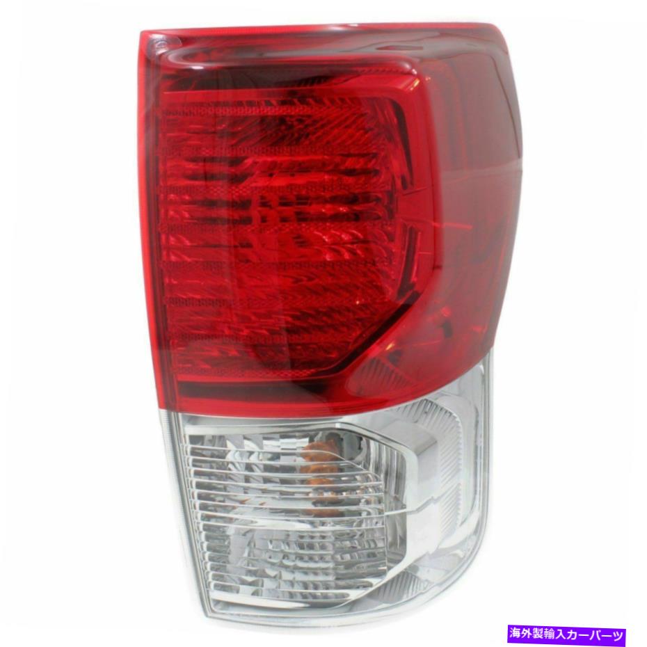 USテールライト 2010-2013のハロゲンテールライトTOYOTA TUNDRA右クリア/レッドレンズW /電球CAPA Halogen Tail Light For 2010-2013 Toyota Tundra Right Clear/Red Lens w/Bulbs CAPA【並行輸入品】