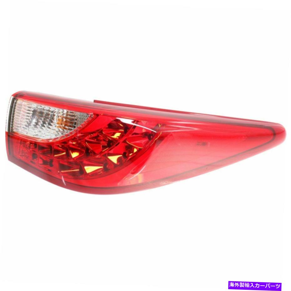 USテールライト 2014-2015 Infiniti QX60右クリア＆レンズカーパのためのハロゲンテールライト Halogen Tail Light For 2014-2015 Infiniti QX60 Right Clear & Red Lens CAPA【並行輸入品】