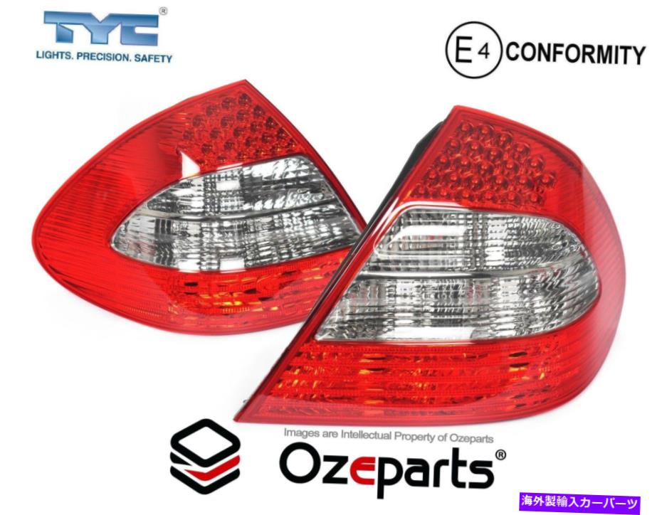 USテールライト Pair LH + RHテールライト（W / LED）メルセデスベンツEクラスW211 Ser 2 06~09セダン Pair LH+RH Tail Light (W/ LED) For Mercedes Benz E Class W211 Ser 2 06~09 Sedan【並行輸入品】