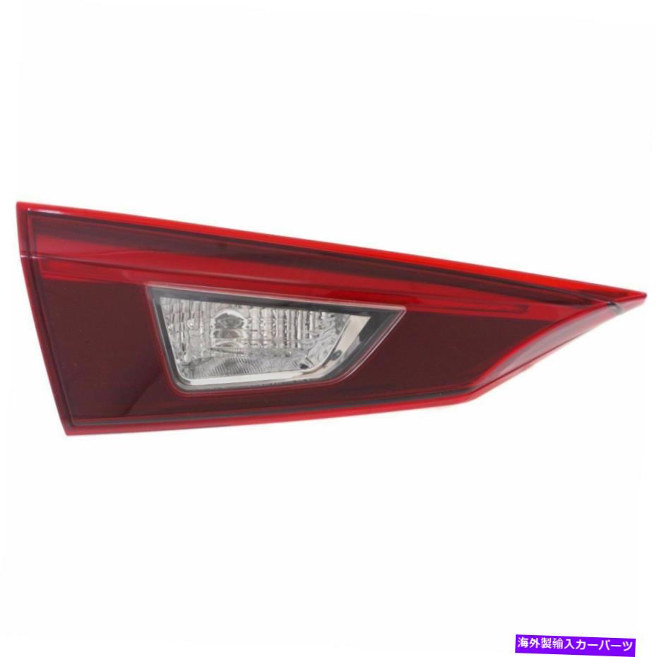USテールライト 2014年マツダ3セダンジャパンのLEDテールライトは左インナー喫煙/電球 LED Tail Light For 2014 Mazda 3 Sedan Japan Built Left Inner Smoked w/ Bulbs【並行輸入品】