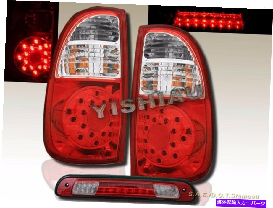USテールライト 05 06 06トヨタツンドラアクセスCAB SR5 LEDテールライト＆3RDブレーキライトレッド 05 06 Toyota Tundra ACCESS Cab SR5 LED Tail Lights & 3rd Brake Light RED【並行輸入品】