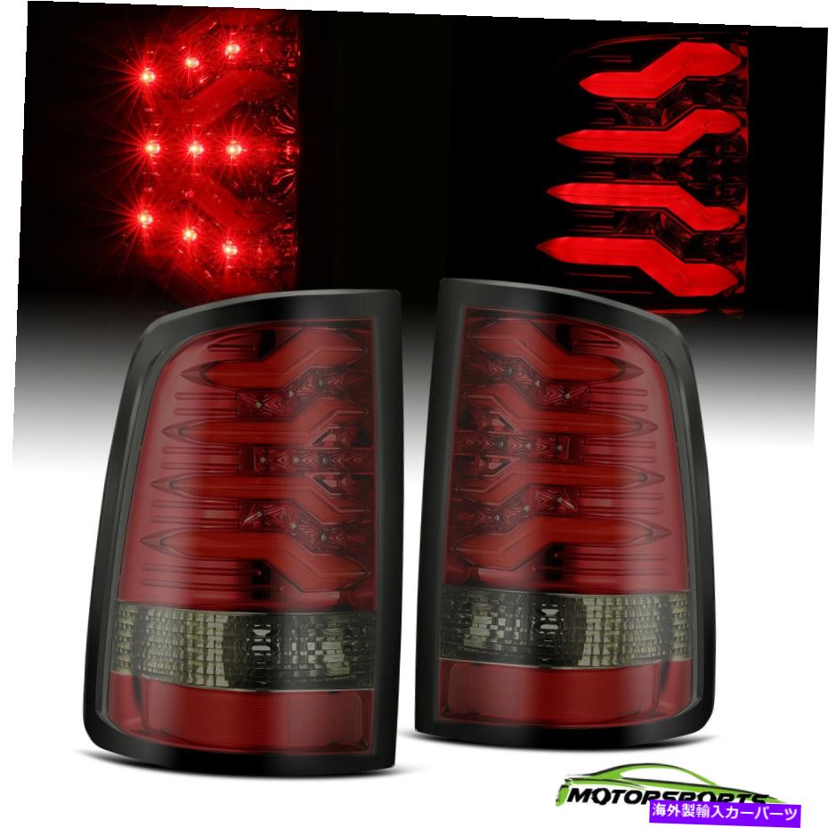 USテールライト 2009-2018 Dodge RAM 1500/2500/3500 LED Red Rear Brakeテールライトランプペア For 2009-2018 Dodge Ram 1500/2500/3500 LED Red Rear Brake Tail Lights Lamps Pair【並行輸入品】