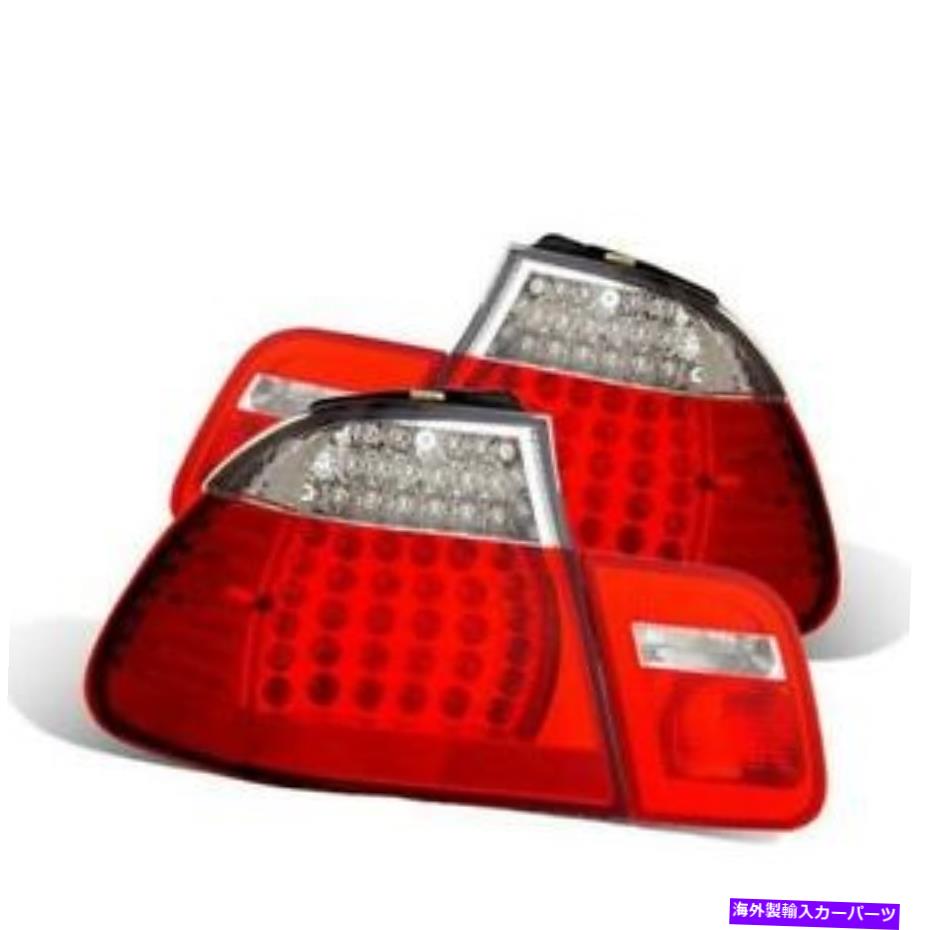 USテールライト CG BMW 3シリーズE46 99-01セダンLEDテールライト赤/クリア4個 CG BMW 3 Series E46 99-01 Sedan LED Tail Light Red/Clear 4 Pcs【並行輸入品】