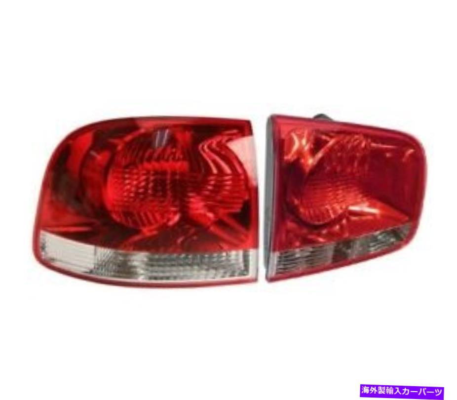 USテールライト VW Touareg THRUのための運転手左インナー＆アウター本物のテールライトランプ11/06 Driver Left Inner & Outer Genuine Tail Lights Lamps For VW Touareg Thru 11/06【並行輸入品】