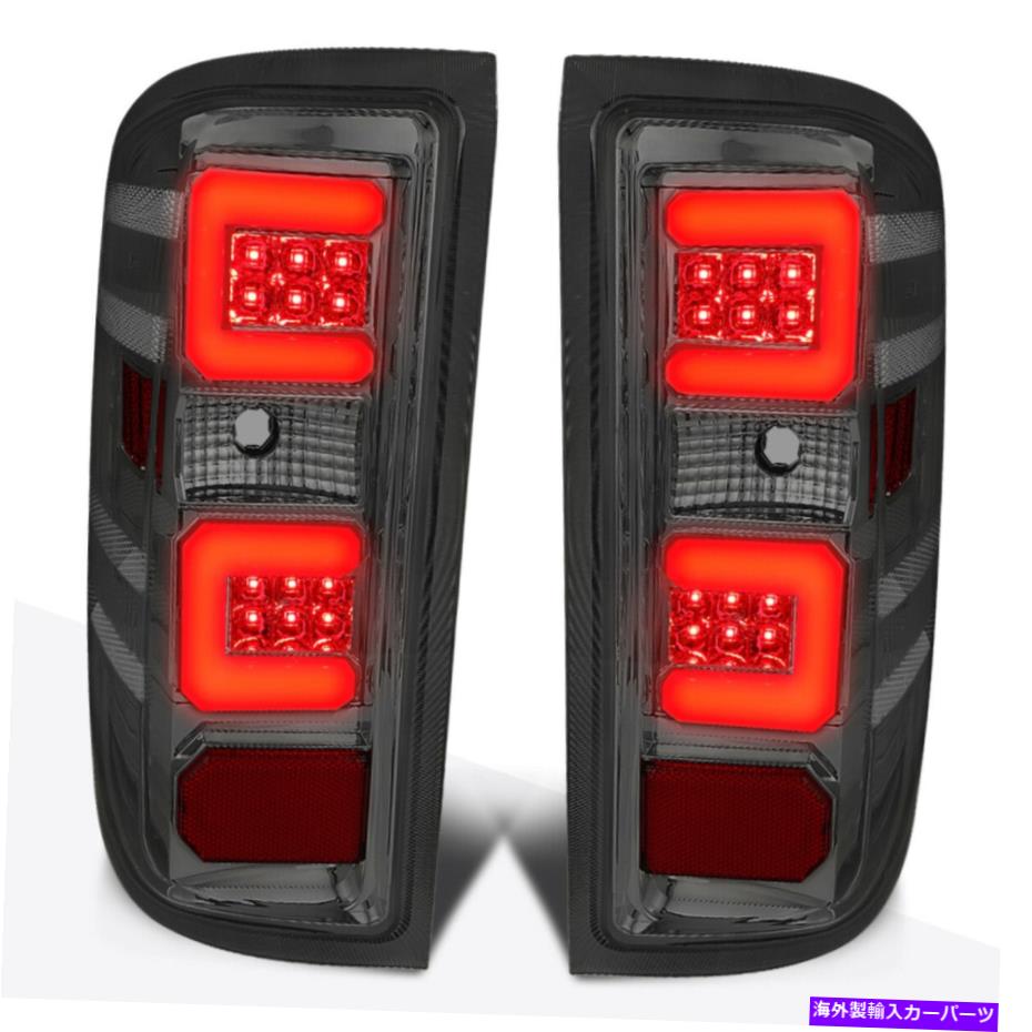 USテールライト 14-19のシボレーSilverado / GMC Sierra Red 3D LEDバーテールライトブレーキランプ For 14-19 Chevy Silverado/GMC Sierra Red 3D LED Bar Tail Light Brake Lamp Smoked【並行輸入品】