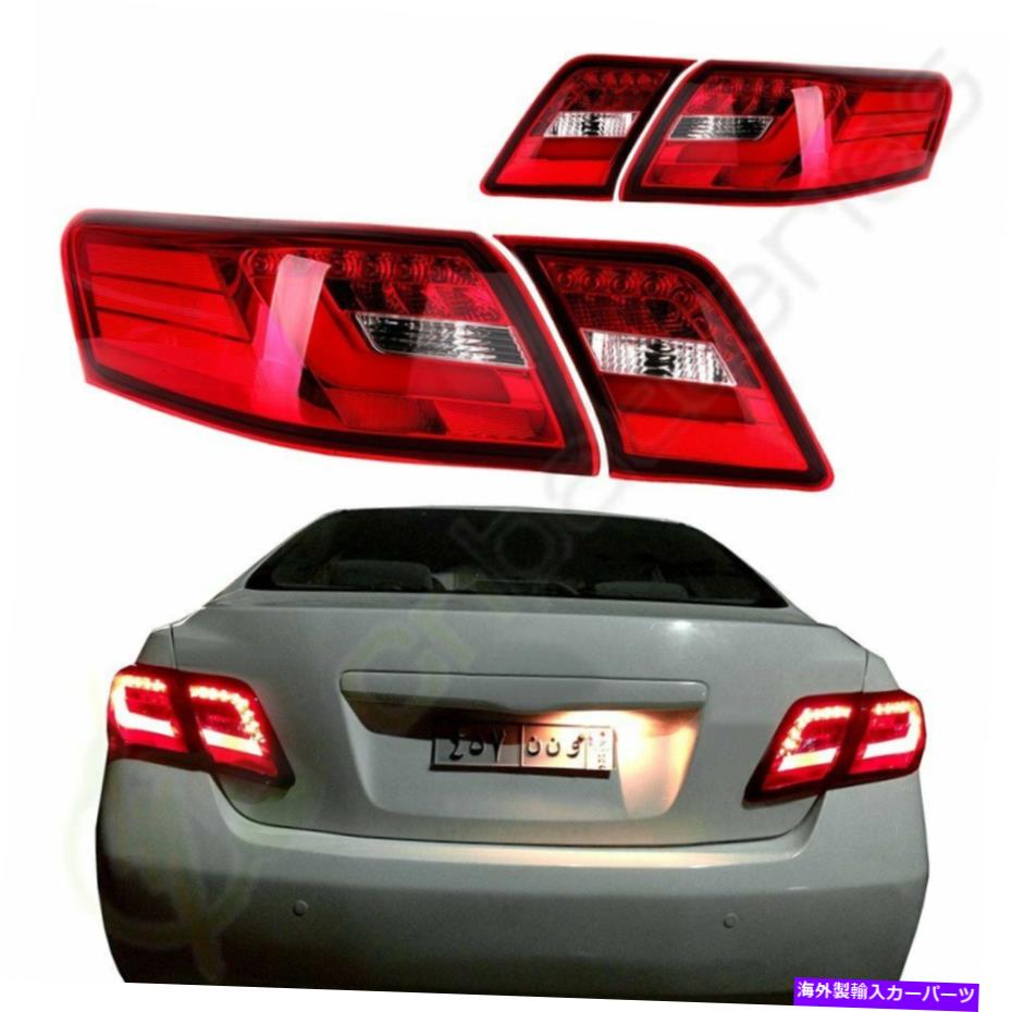 USテールライト 2007年から2009年トヨタカムリLEDブレーキライトバーランプレッドクリアリアテールライト For 2007-2009 Toyota Camry LED Brake Lightbar Lamp Red Clear Rear Tail lights【並行輸入品】