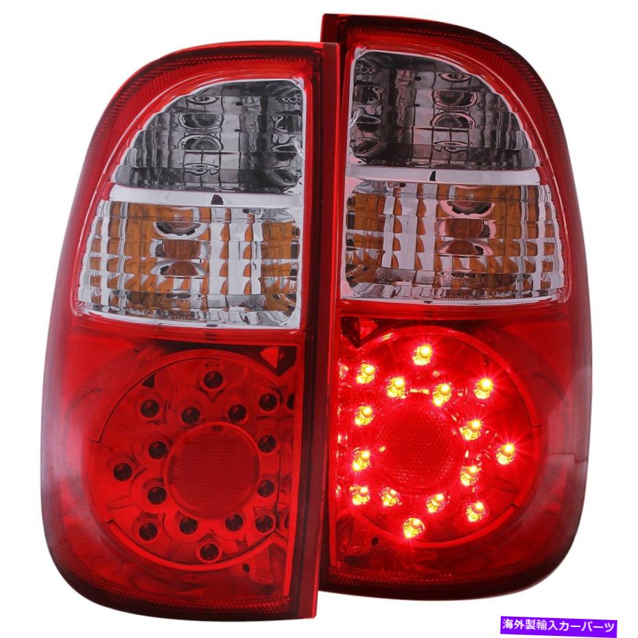 USテールライト 00-06トヨタツンドラテールライト左右ペアW /赤＆クリアレンズ Fits 00-06 Toyota Tundra Tail Lights Left & Right Pair w/ Red & Clear Lens【並行輸入品】
