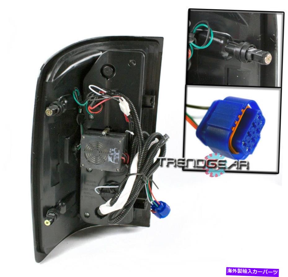 USテールライト 2014-2017 GMC Sierra 1500/2015 + 2500 3500 HD LEDテールブレーキライトランプブラック FOR 2014-2017 GMC SIERRA 1500/2015+ 2500 3500 HD LED TAIL BRAKE LIGHT LAMP BLACK【並行輸入品】