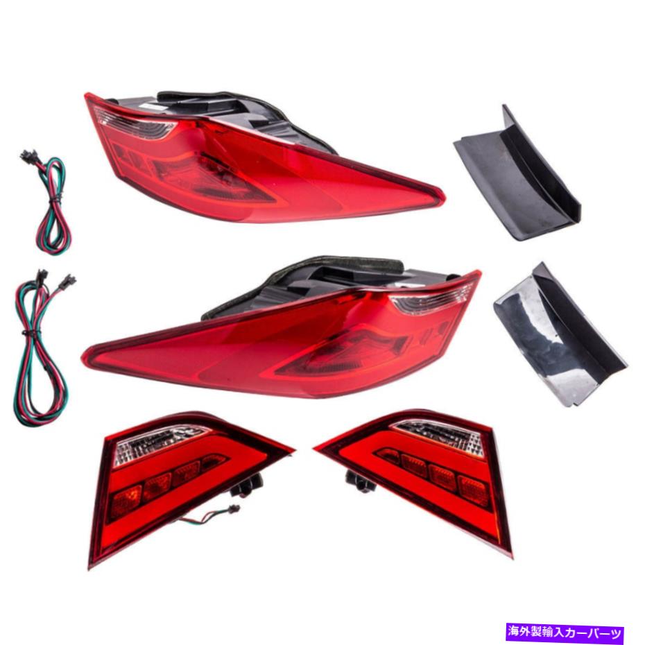 USテールライト ヒュンダイ11-14 Sonataのための煙LEDテールブレーキライトリアレッドランプL＆R Smoke LED Tail Brake Lights Rear Red Lamp L & R for Hyundai 11-14 Sonata【並行輸入品】 59,818円