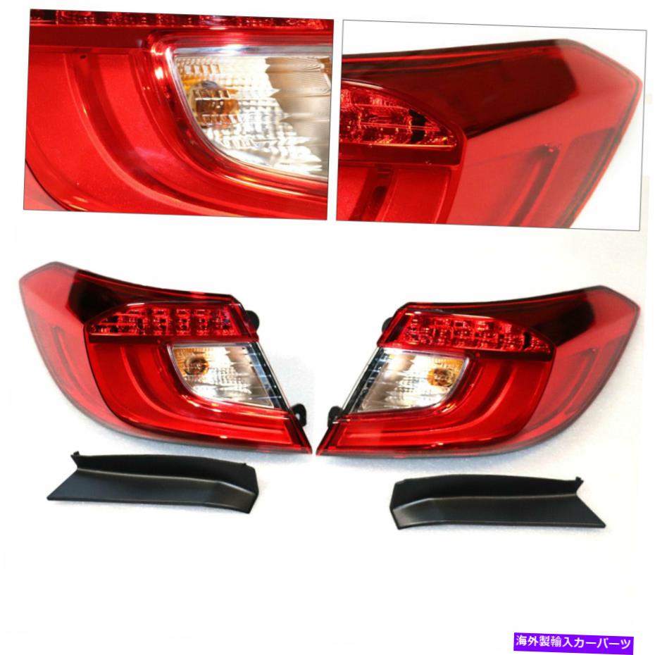 USテールライト ホンダアコードセダン18-20リアテールランプ外側の運転手+右側米国 FOR Honda ACCORD SEDAN 18-20 REAR TAIL LAMP OUTER LEFT DRIVER Side+Right Side US【並行輸入品】