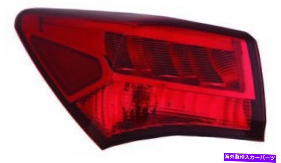 USテールライト Acura TLX 2018 2019 2020リアテールランプ外側左ドライバー33550-TZ3-A51 FITS FOR ACURA TLX 2018 2019 2020 REAR TAIL LAMP OUTER LEFT DRIVER 33550-TZ3-A51【並行輸入品】