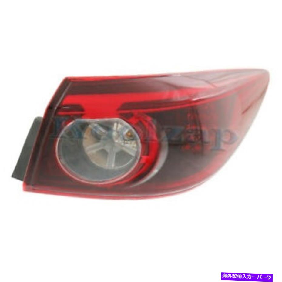 USテールライト 14-15 Mazda3 Japanが建てられたアウターLED Taillight Taillampテールランプライト右側 14-15 Mazda3 Japan Built Outer LED Taillight Taillamp Tail Lamp Light Right Side【並行輸入品】