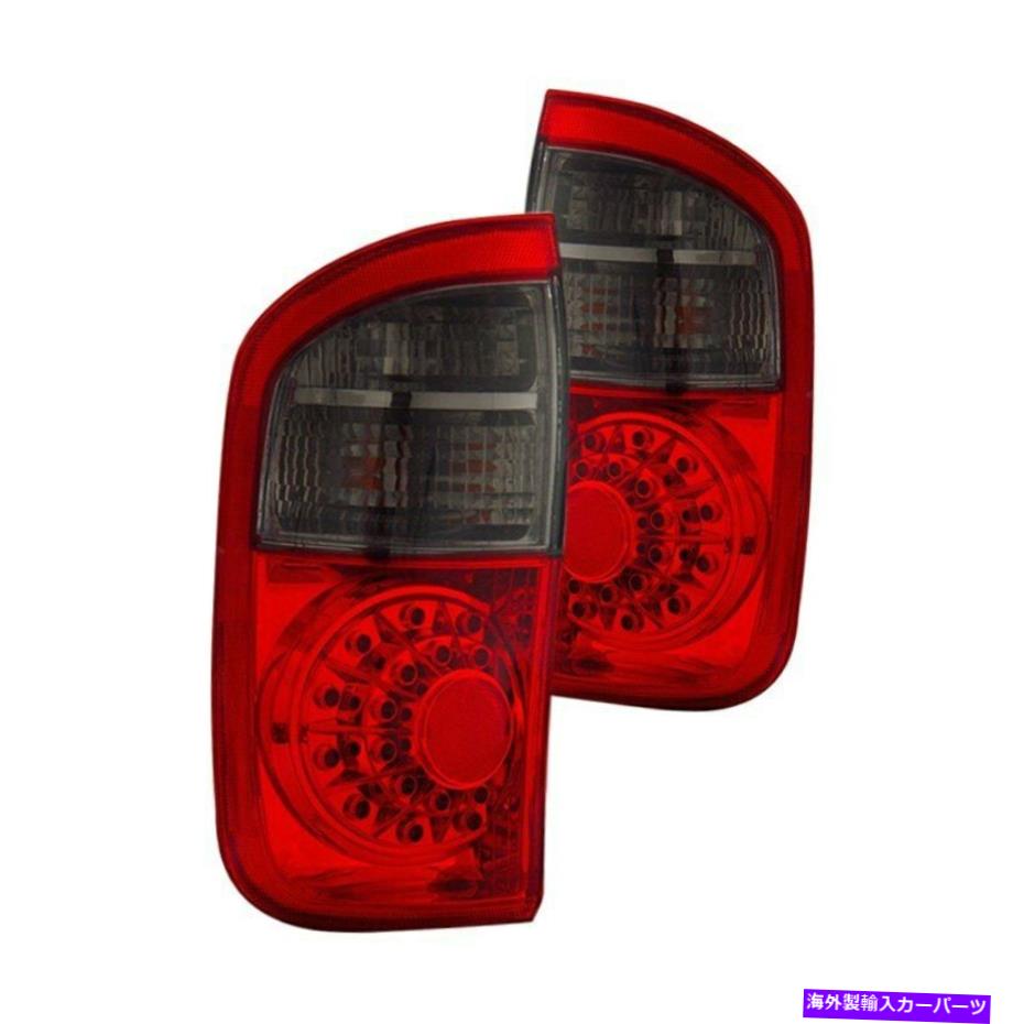 USテールライト トヨタツンドラ2004-2006 CG 03-TR00TLEDRSクロームレッド/スモークLEDテールライト For Toyota Tundra 2004-2006 CG 03-TR00TLEDRS Chrome Red/Smoke LED Tail Lights【並行輸入品】