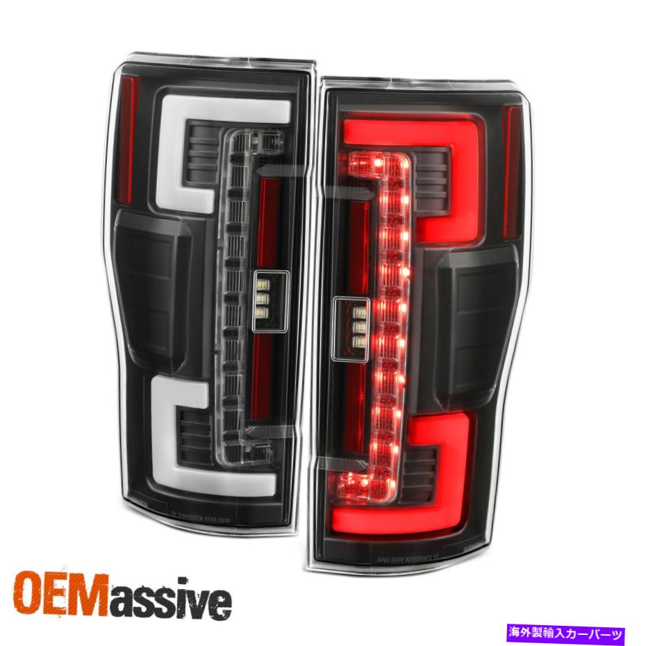 USテールライト [ブラインドスポットモニター] 2017-2019 F250 F350 F450 SUPERDUTY BLACK TAIL LIGHT [Blind Spot Monitor] For 2017-2019 F250 F350 F450 Superduty Black Tail Lights【並行輸入品】