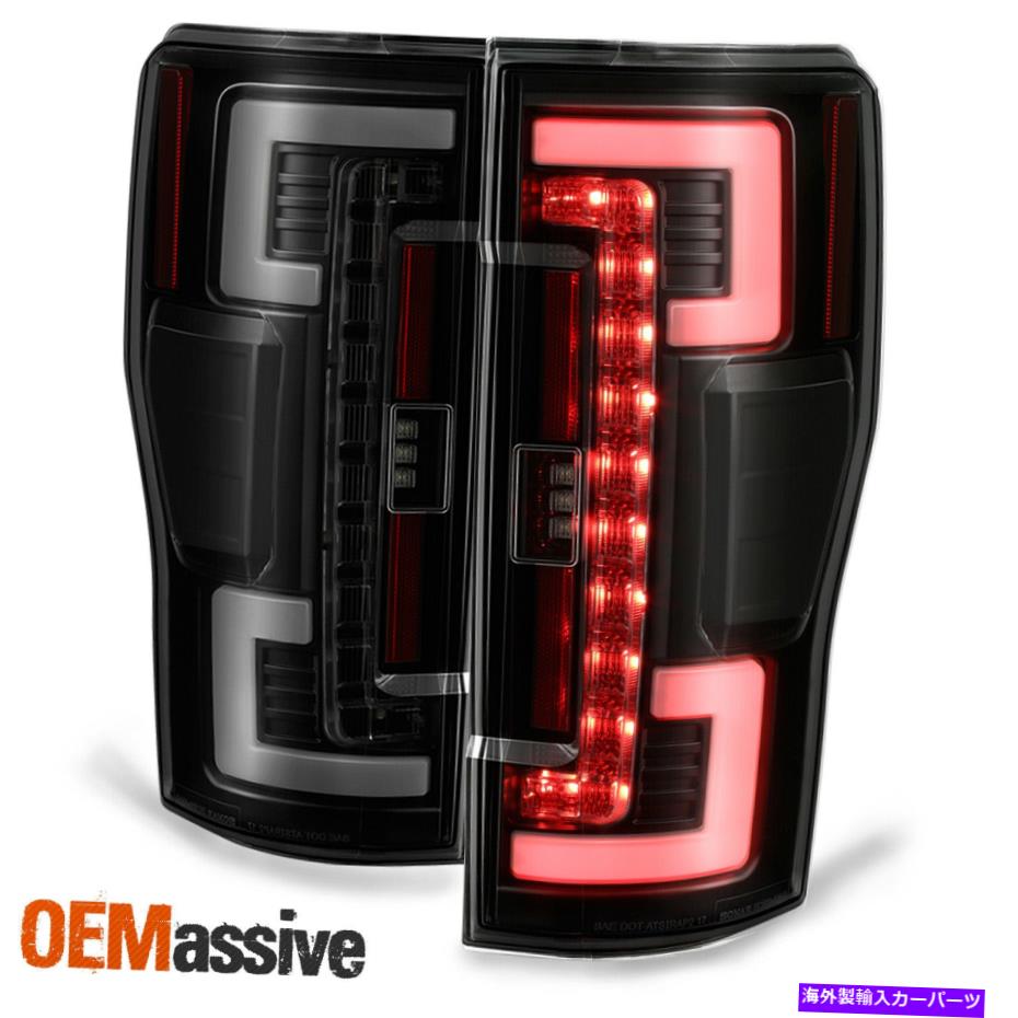 USテールライト 2017年から2019年F250 F350 SuperdutyフルLEDチューブバーブラックスモークテールライトペア For 2017-2019 F250 F350 SuperDuty Full LED Tube Bar Black Smoked Tail Light Pair【並行輸入品】｜Us Custom Parts Shop USDM