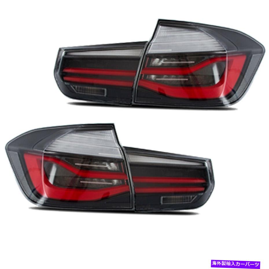 USテールライト ブラックライン12-18 BMW F30シーケンシャルLCIスタイルLEDテールランプクリアレンズブラック Blackline 12-18 BMW F30 Sequential LCI Style LED Tail Lamps Clear Lens Black【並行輸入品】