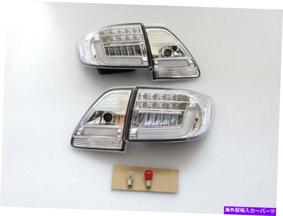 USテールライト 2013年2013年トヨタカローラアルティスクロームLEDブレーキ信号テールライトペア For 2011 2013 Toyota Corolla Altis Chrome LED Brake Signal Tail Light Pair【並行輸入品】