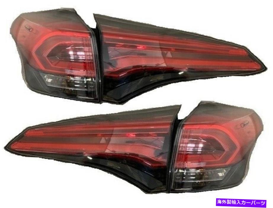 USテールライト トヨタRAV4 2016-2018 LED外部インナーテールライトテールランプライト4ピーセット FITS TOYOTA RAV4 2016-2018 LED OUTER INNER TAILLIGHTS TAIL LAMPS LIGHTS 4PC SET【並行輸入品】