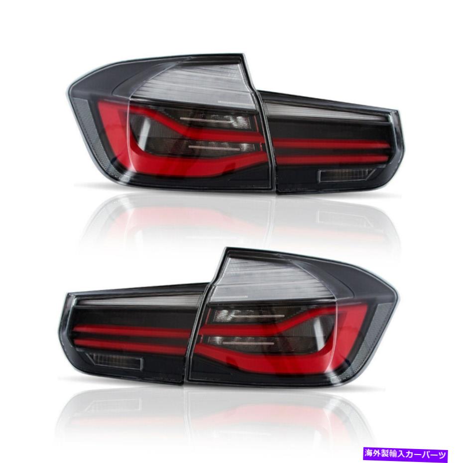 USテールライト BMW 3シリーズF30 2012-2015リアランプセットのためのVland 2 * LEDブラックテールライトフィット VLAND 2* LED Black Tail Lights Fit For BMW 3 Series F30 2012-2015 Rear Lamps Set【並行輸入品】