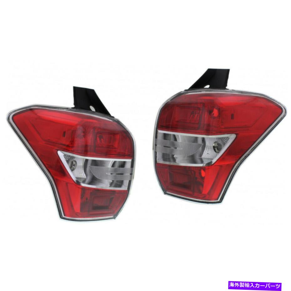 USテールライト Subaru Forester Tail Light 2014 2015 2015 2016ペアRHとLHサイドドットSU2818105 Fits Subaru Forester Tail Light 2014 2015 2016 Pair RH and LH Side DOT SU2818105【並行輸入品】
