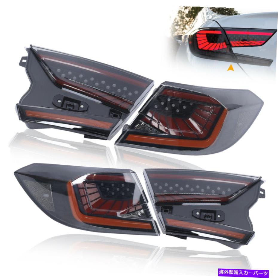USテールライト ホンダアコード2018-2020ペアスモークLEDリアテールライトランプブレーキアセンブリ For Honda Accord 2018-2020 Pair Smoked LED Rear Tail Light Lamp Brake Assembly【並行輸入品】｜Us Custom Parts Shop USDM