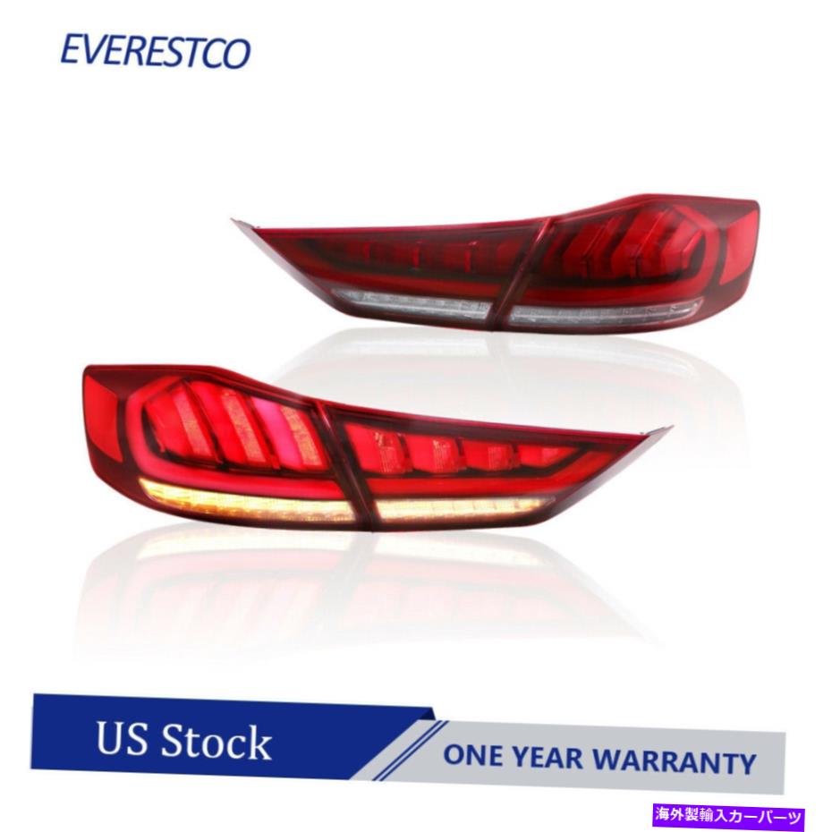 USテールライト 2017-2018 Hyundai Elantra 1対の赤いLED後部ランプテールライトアセンブリ Red LED Rear Lamps Tail Lights Assembly For 2017-2018 Hyundai Elantra One Pair【並行輸入品】 65,163円
