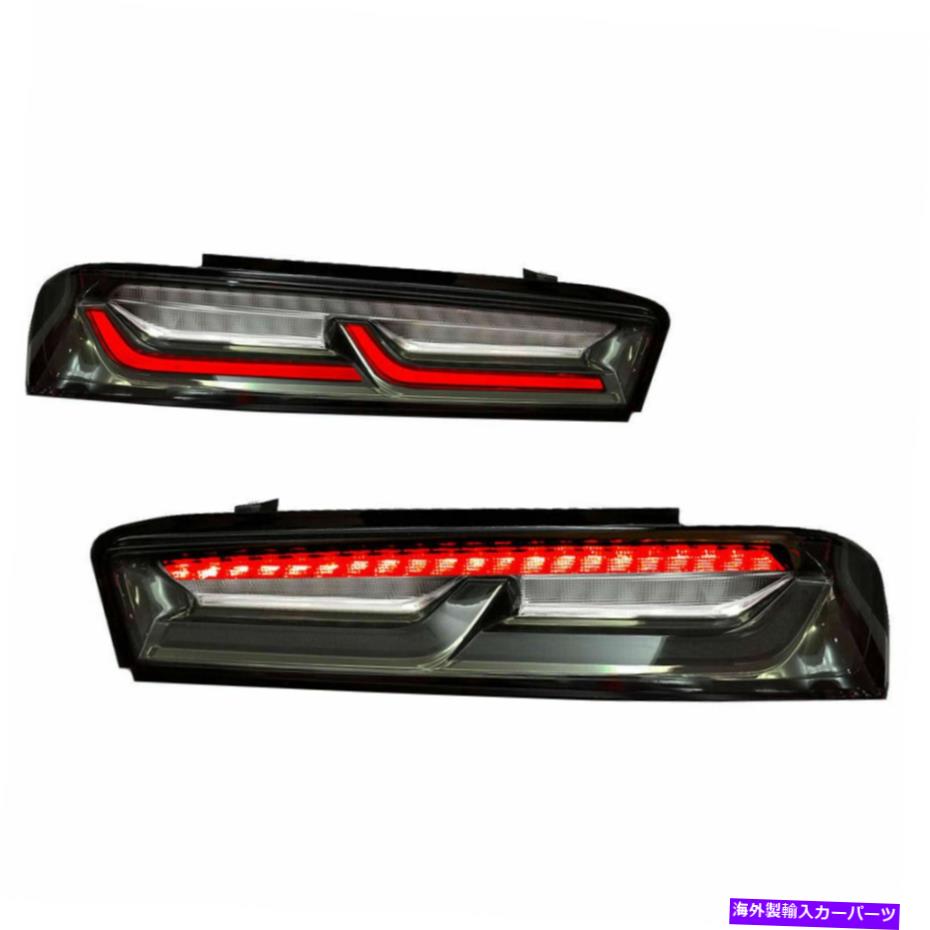 USテールライト 16-18シボレーカマロテールブレーキライトランプLEDシーケンシャルシグナルバーのためのフィット Fit For 16-18 Chevrolet Camaro Tail Brake Lights Lamps LED Sequential Signal Bar【並行輸入品】
