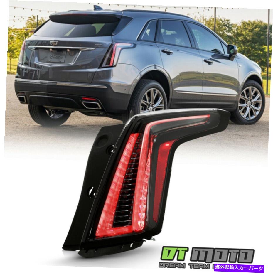 USテールライト 2017-2021キャデラックXT5 W /スポーツパッケージブラックLEDテールライトランプ助手席側 2017-2021 Cadillac XT5 w/ Sport Package Black LED Tail Light Lamp Passenger Side【並行輸入品】
