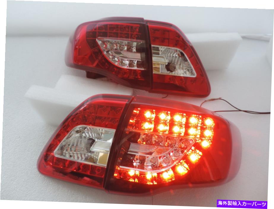 USテールライト 2009-2010トヨタカローラアルティス赤/クリアLEDブレーキ信号テールライト For 2009-2010 Toyota Corolla Altis Red/Clear LED Brake Signal Tail Light【並行輸入品】