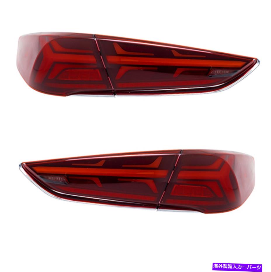 USテールライト Hyundai Sonata 2017 2018 2018 2019フルLEDレッドリアテールライトアセンブリのためのフィット Fit For Hyundai Sonata 2017 2018 2019 Full LED Red Rear Tail Light Assembly【並行輸入品】