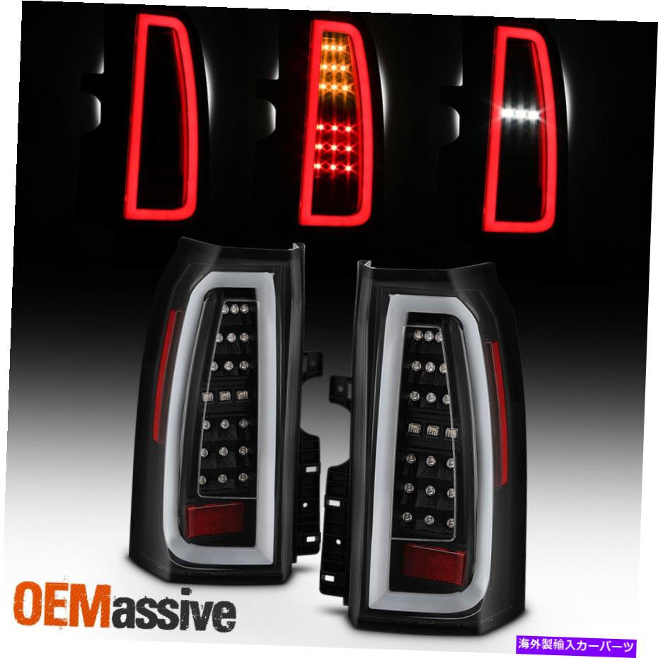 USテールライト 2015-2020 GMC Yukon XLブラックテールライトブレーキランプフルLEDチューブライトバー For 2015-2020 GMC Yukon XL Black Tail Lights brake Lamp Full LED Tube Light Bar【並行輸入品】｜Us Custom Parts Shop USDM
