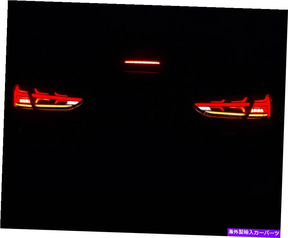 USテールライト Hyundai Sonata 18-19 LEDスモークリアテールライトランプブレーキリバーシンアセンブリ For Hyundai Sonata 18-19 LED Smoked Rear Tail Light Lamp Brake Reversin Assembly【並行輸入品】