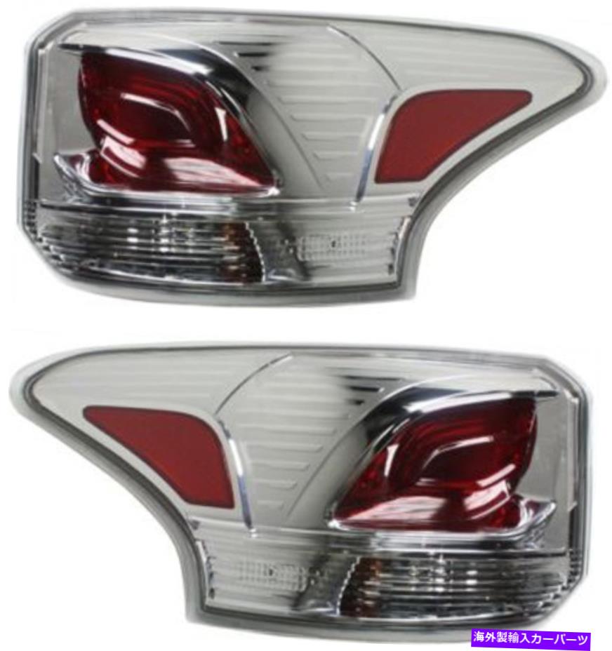 USテールライト 14-15三菱アウトランダーのためのドライバー＆旅客サイドテールライトテールランプ Driver & Passenger Side Tail Light Tail Lamp for 14-15 Mitsubishi Outlander【並行輸入品】