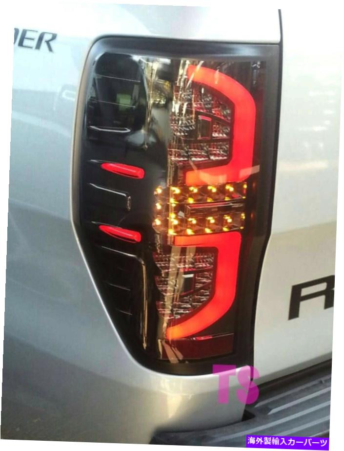USテールライト 煙レンズLEDテールライトランプのフォードレンジャーT6 Wildtrak 2013-2015トラック4x4 SMOKE LENS LED TAIL LIGHT LAMP FOR FORD RANGER T6 WILDTRAK 2013-2015 TRUCK 4X4【並行輸入品】
