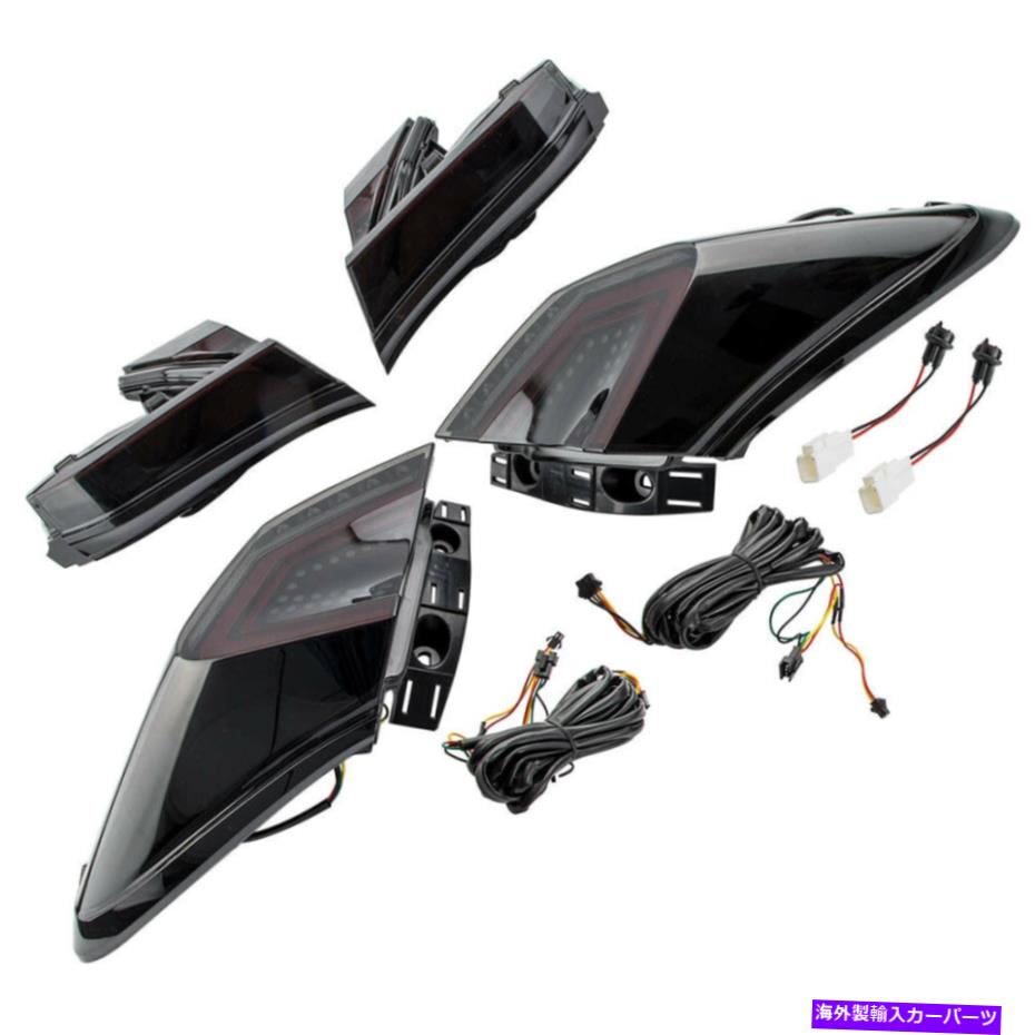 USテールライト 喫煙ペアLEDリアテールライトランプブレーキターンはトヨタChr 2018-2020 Smoked Pair LED Rear Tail Light Lamp Brake Turn For Toyota CHR 2018-2020【並行輸入品】
