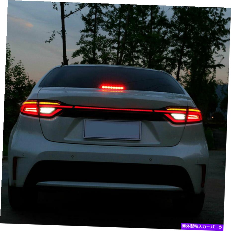USテールライト Fit Toyota Corolla 2020 2021煙LEDリアライトアセンブリLEDテールランプ Fit Toyota Corolla 2020 2021 smoke LED Rear Lights Assembly LED Tail Lamps US【並行輸入品】
