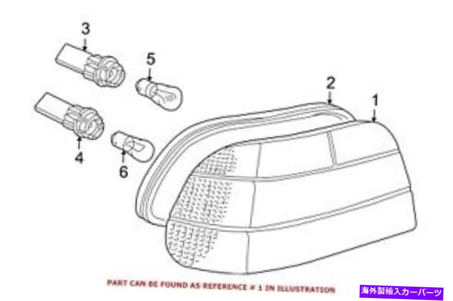 USテールライト BMWの純正テールライトアセンブリの残りの左63218360081 For BMW Genuine Tail Light Assembly Rear Left 63218360081【並行輸入品】