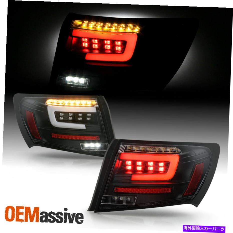 USテールライト 08-11 Subaru Imperza Wrx Sedan [フルLED]ランニングチューブブラックテールライトペア For 08-11 Subaru Impreza WRX Sedan [Full LED] Running Tube Black Tail Light Pair【並行輸入品】｜Us Custom Parts Shop USDM