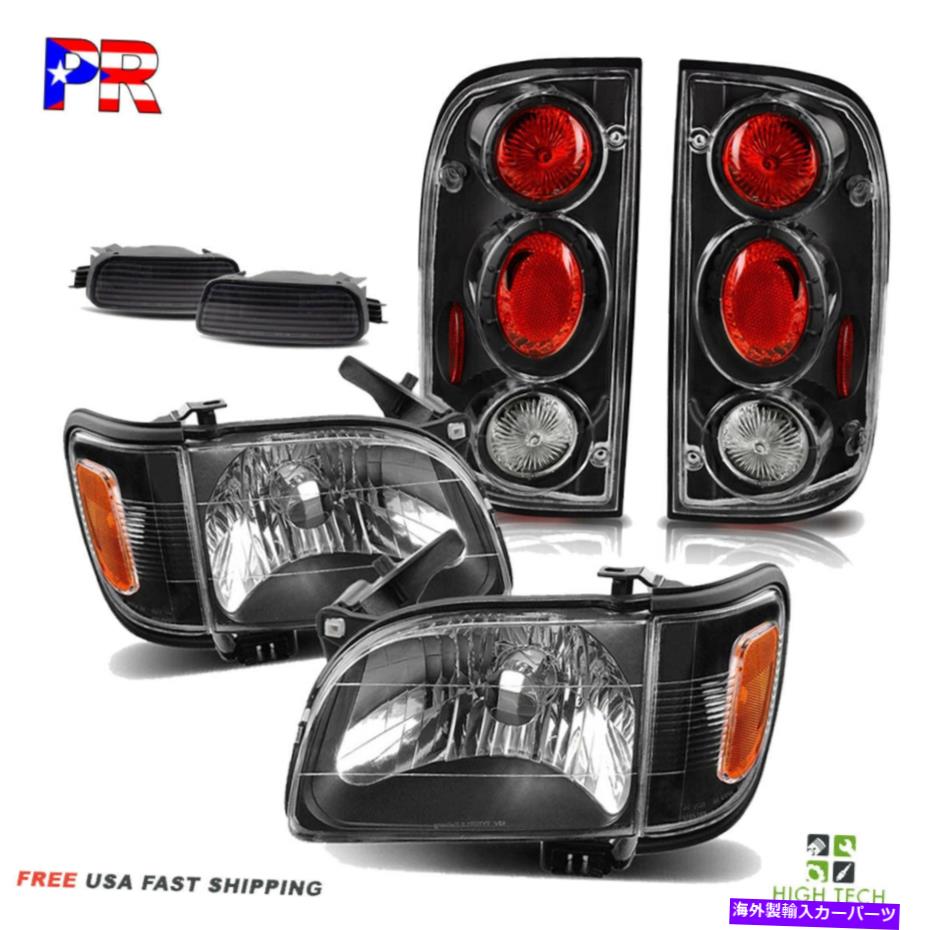 USテールライト 01-04トヨタタコマピックアップヘッドライト+テールランプ+コーナー+シグナルバンパーライト For 01-04 Toyota Tacoma Pickup Headlights+Tail Lamps+Corner+Signal Bumper Lights【並行輸入品】