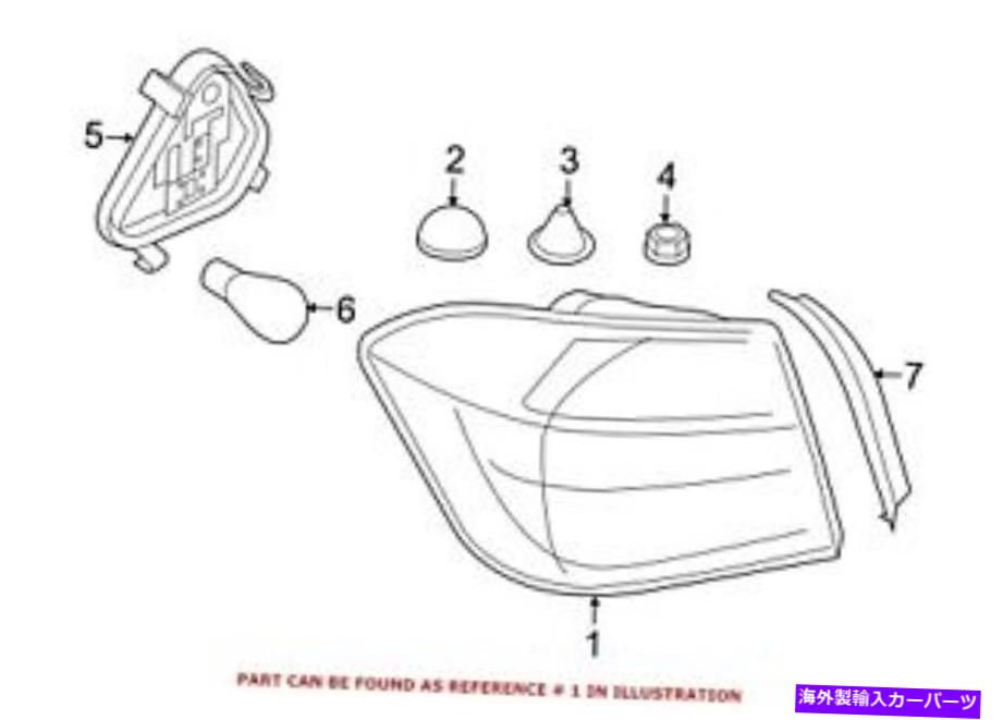 USテールライト BMWの純正テールライトアセンブリの後部の外側63217372211 For BMW Genuine Tail Light Assembly Rear Left Outer 63217372211【並行輸入品】