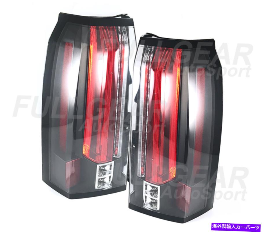 USテールライト ブラックW /クリアレンズフルLEDスタイルテールライトペアセットGMC Yukon 2015-2019 BLACK w/ CLEAR LENS FULL LED STYLE TAIL LIGHT PAIR SET FOR GMC YUKON 2015-2019【並行輸入品】｜Us Custom Parts Shop USDM