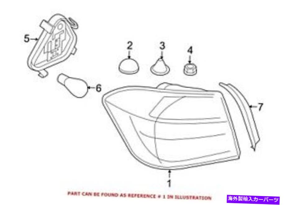 USテールライト BMW純正テールライトアセンブリ後部右側のアウター63217372212 For BMW Genuine Tail Light Assembly Rear Right Outer 63217372212【並行輸入品】