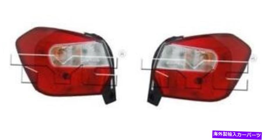 USテールライト 2012年 - 2016年のサイド/ペア - 2016 Subaru Imprezaリアテールライトアセンブリの交換 SIDE/PAIR for 2012 - 2016 Subaru Impreza Rear Tail Light Assembly Replacement【並行輸入品】